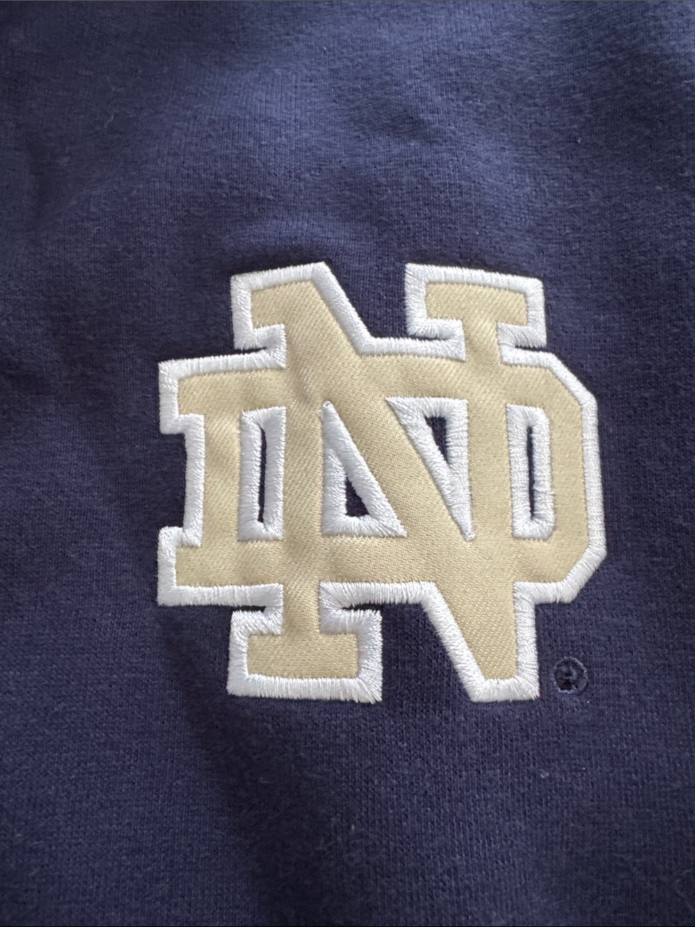 Colosseum Navy and Gold Half-Zip Men's Pullover